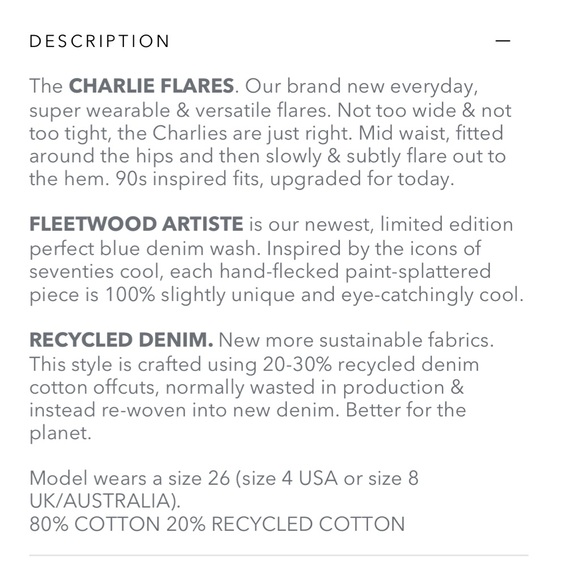 One Teaspoon Charlie Slim High Waist Flared Jeans, Fleetwood Artiste - Picture 5 of 12